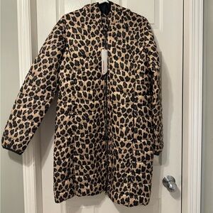 Leopard Print Women's Coat